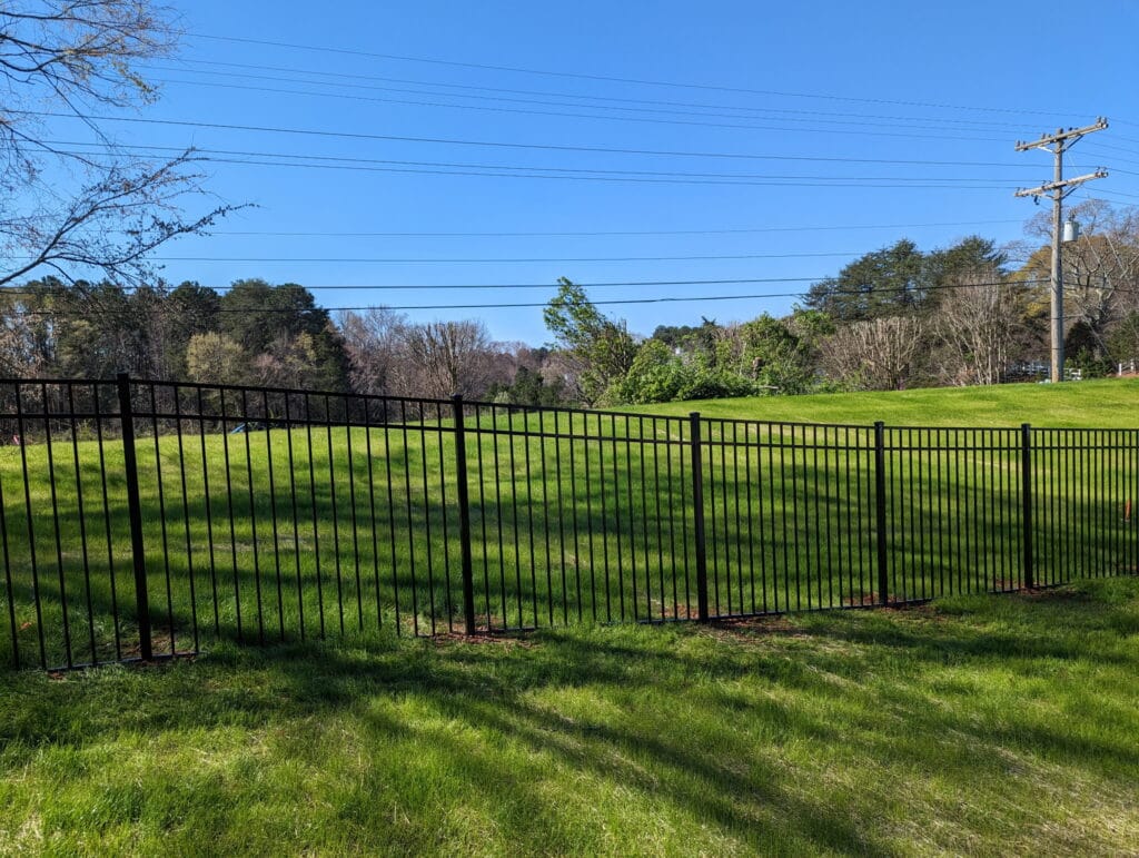 Black style B Aluminum fencing